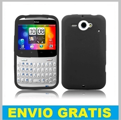 FUNDA SILICONA PARA HTC CHACHA G16 /A810e NEGRA